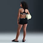 Conjunto de shorts y bikini de espalda deportiva para niña talla grande Nike Swim