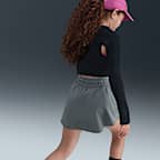 Skort Dri-FIT de tiro alto para niña talla grande Nike One