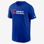 Playera Nike de la NFL para hombre Buffalo Bills Team Outline Essential T-Shirt - Royal