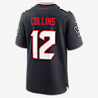 Nico Collins Houston Texans Men's Nike NFL Game Football Jersey