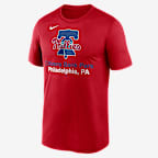 Philadelphia Phillies Stadium Legend Men's Nike Dri-FIT MLB T-Shirt - Red