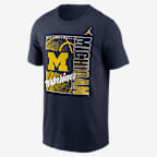 Michigan Campus Local Madness Men's Nike College T-Shirt - Navy