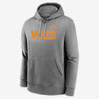 Tennessee Volunteers Legacy Club Primary Logo Men's Nike College Pullover Hoodie - Dark Grey Heather