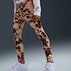 Nike Little Kids' Printed Club Long Sleeve T-Shirt and Leggings Set