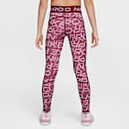 Leggings Dri-FIT de tiro medio para niña talla grande Nike Pro