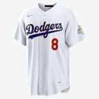Enrique Hernández Los Angeles Dodgers 2025 World Series Champion Gold Series Men's Nike MLB Stadium Jersey - White