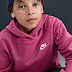 Sudadera con gorro sin cierre para niños talla grande Nike Sportswear Club Fleece