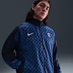 เสื้อแจ็คเก็ตฟุตบอลประจำทีมผู้ชาย Nike Dri-FIT Paris Saint-Germain Strike Home