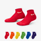 Nike Everyday Kids' Cushioned Ankle Socks (6 Pairs)