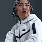 Nike Sportswear Tech Fleece Girls' Full-Zip Hoodie (Extended Size)