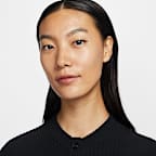 나이키 스포츠웨어 칠 니트 여성 슬림 와이드 골지 가디건