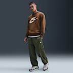 Nike Sportswear Club Men's Graphic Fleece Crew