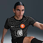 Haut de foot à manches courtes d'avant-match Nike Dri-FIT Pays-Bas Academy Pro pour homme