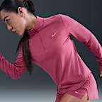 Playera de correr Dri-FIT UV de cierre de 1/4 para mujer Nike Swift