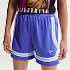 Shorts de básquetbol Dri-FIT de 13 cm para niños talla grande Nike Crossover