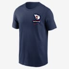 Playera Nike de la MLB para hombre Cleveland Guardians 2-Hit - Azul marino