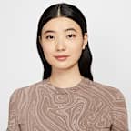 Nike Sportswear Chill Terry Women's Short-Sleeve French Terry Printed Top