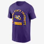 Playera universitaria Nike para hombre LSU Primetime Seasonal - Morado