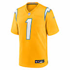 Quentin Johnston Los Angeles Chargers Men's Nike NFL Game Jersey - Gold