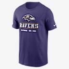 Baltimore Ravens Essential Men's Nike Dri-FIT NFL Long-Sleeve T-Shirt - Purple