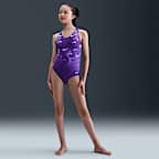 Nike Gymnastics Nike Dynamic Racerback Leotard - Purple