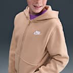 Nike Sportswear Club Fleece Big Kids' Full-Zip Hoodie