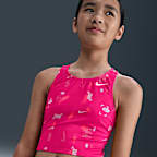 Conjunto de midkini con tirantes cruzados para niña talla grande Nike Swim