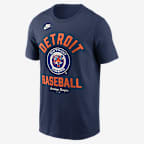 Detroit Tigers Cooperstown Men's Nike MLB T-Shirt - Navy