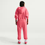 Sudadera con gorro Nike Sportswear oversized cropped Henley de tejido Fleece para mujer Phoenix