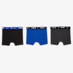 Nike Older Kids' Everyday Cotton Solid Boxer Briefs (3-Pack)
