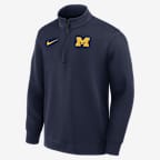 Michigan Coaches Men's Jordan Brand Dri-FIT College Long-Sleeve 1/2-Zip Top