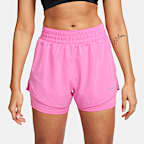 Shorts 2 en 1 Dri-FIT de tiro alto de 8 cm para mujer Nike One