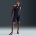 Traje de baño con piernas y cuello alto para mujer Nike Swim HydraStrong Essential