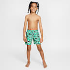 Shorts de vóleibol con forro interior de 13 cm para niños talla pequeña Nike Swim Breaker