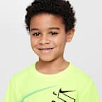 Nike Dri-FIT Playera Sidewinder Split para niños talla pequeña