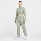 ナイキ スポーツウェア フェニックス コージー ブークレ ウィメンズ タイト ロングスリーブ ニット トップ