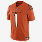 Ja'Marr Chase Cincinnati Bengals Men's Nike Dri-FIT NFL Limited Football Jersey - Orange