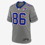 Dalton Kincaid Buffalo Bills Men's Nike NFL Game Jersey - Grey