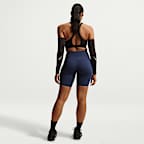 Nike Universa Women's High-Waisted 8" Biker Shorts with No Front Seam