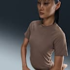 Nike Zenvy Rib Women's Dri-FIT Short-Sleeve Top