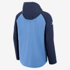 Chamarra Nike Therma de la MLB de cierre completo para hombre Tampa Bay Rays Authentic Collection