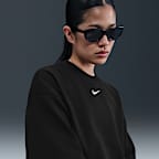 ナイキ スポーツウェア フェニックス フリース ウィメンズ ルーズ ショートスリーブ クロップド フレンチテリー トップ