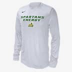 Norfolk State Men's Nike College Long-Sleeve T-Shirt - White