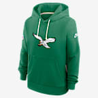 Philadelphia Eagles Alt Pack Women's Nike Dri-FIT NFL Pullover Hoodie - Kelly Green