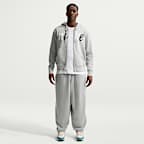 Dark Grey Heather/Light Smoke Grey/White