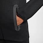 Ποδοσφαιρική μπλούζα με κουκούλα και φερμουάρ σε όλο το μήκος Παρί Σεν Ζερμέν Nike Tech Fleece για μεγάλα αγόρια