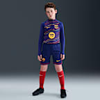 FC Barcelona 2025/26 Stadium Home Big Kids' Nike Dri-FIT Soccer Replica Shorts