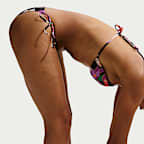 Parte inferior del bikini con cordones para mujer Nike Swim