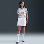 Haut de foot d'avant-match à manches courtes Nike Dri-FIT Tottenham Hotspur Academy Pro Domicile pour femme