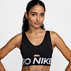 Nike Pro Indy Plunge Sujetador deportivo de sujeción media con almohadilla - Mujer